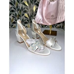 White Wedges with Bow Detail